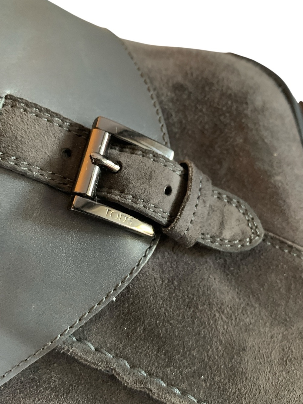TOD’S Grey Suede Leather Ankle Boots - Picture 5 of 7